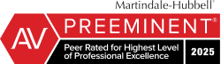 Martindale-Hubbell AV Preeminent 2025